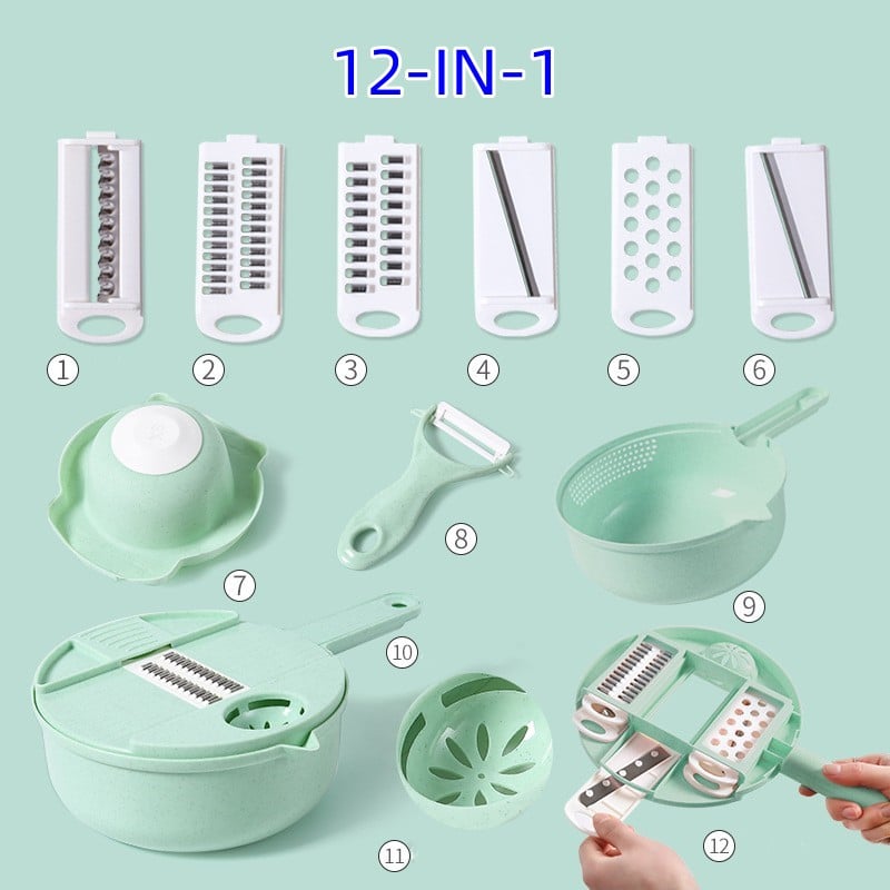 12-IN-1 Multi-Function Food Chopper