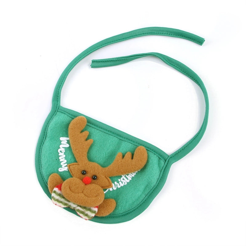 Pet Hat Saliva Towel Dog Christmas Head Cover Christmas Tree Shape Cat Saliva Towel Suit