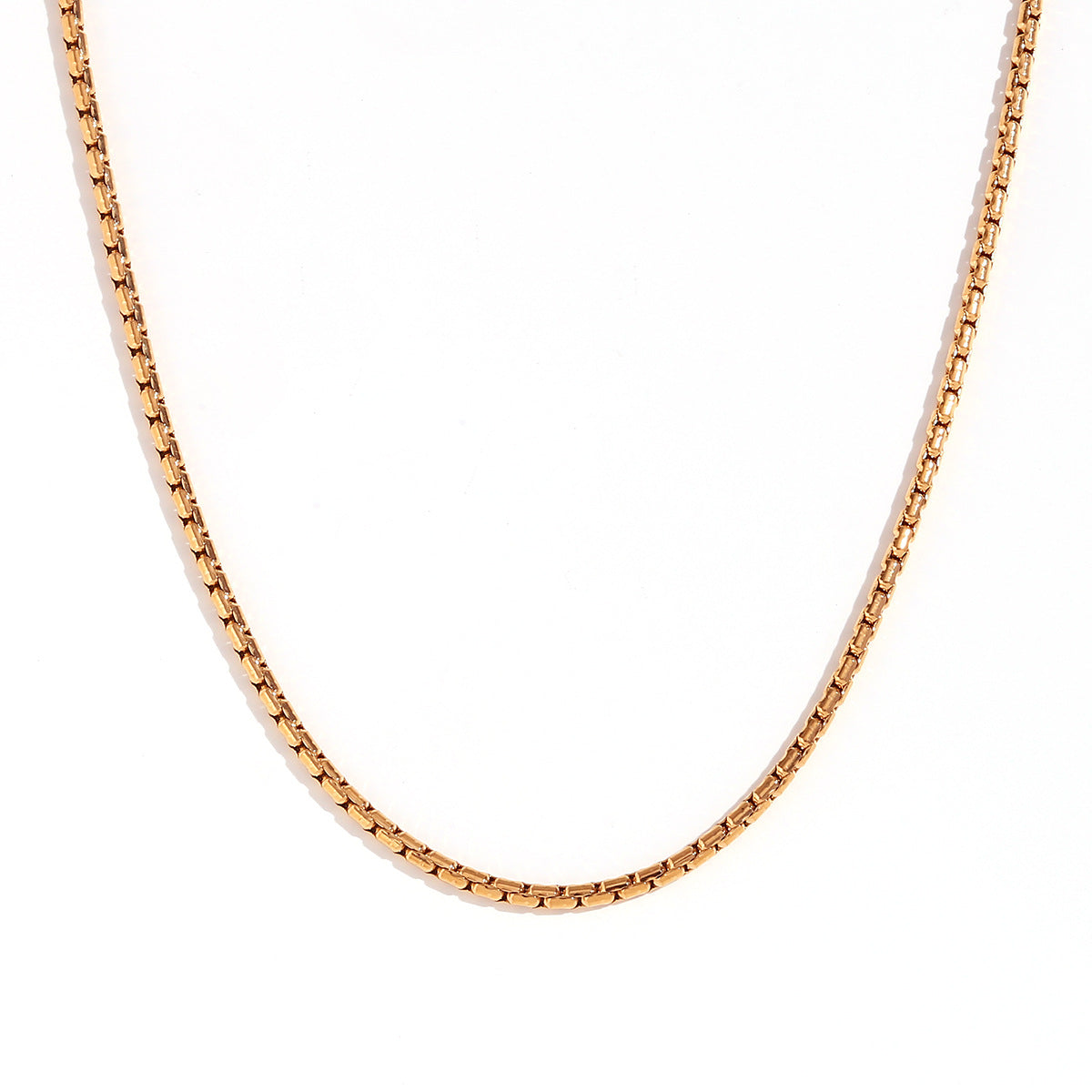 Minimalist Stripe Geometric Stainless Steel 18K Gold Plated Necklaces