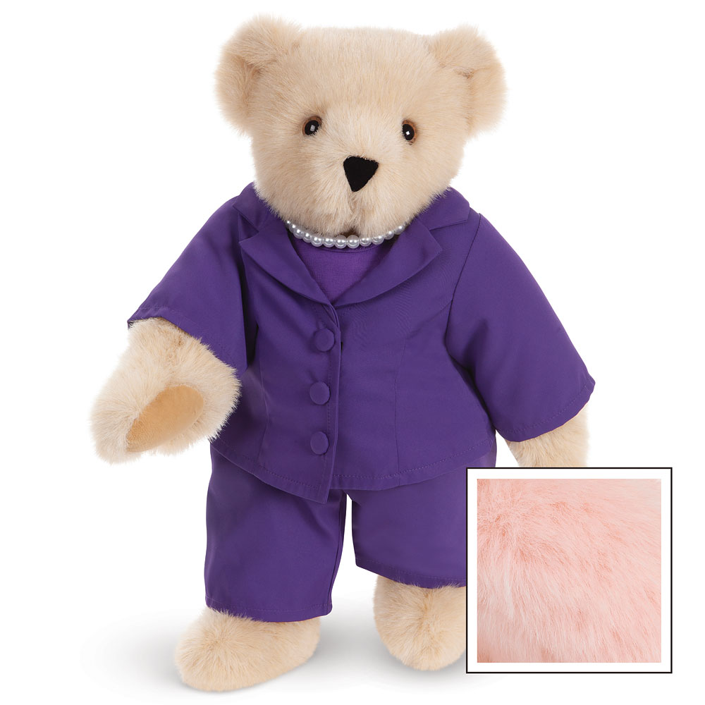 15 In. Business Bear, Purple Suit