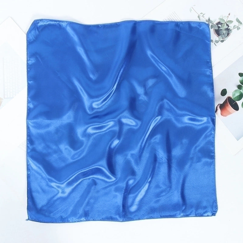 Women's Minimalist Solid Color Polyester Silk Scarf