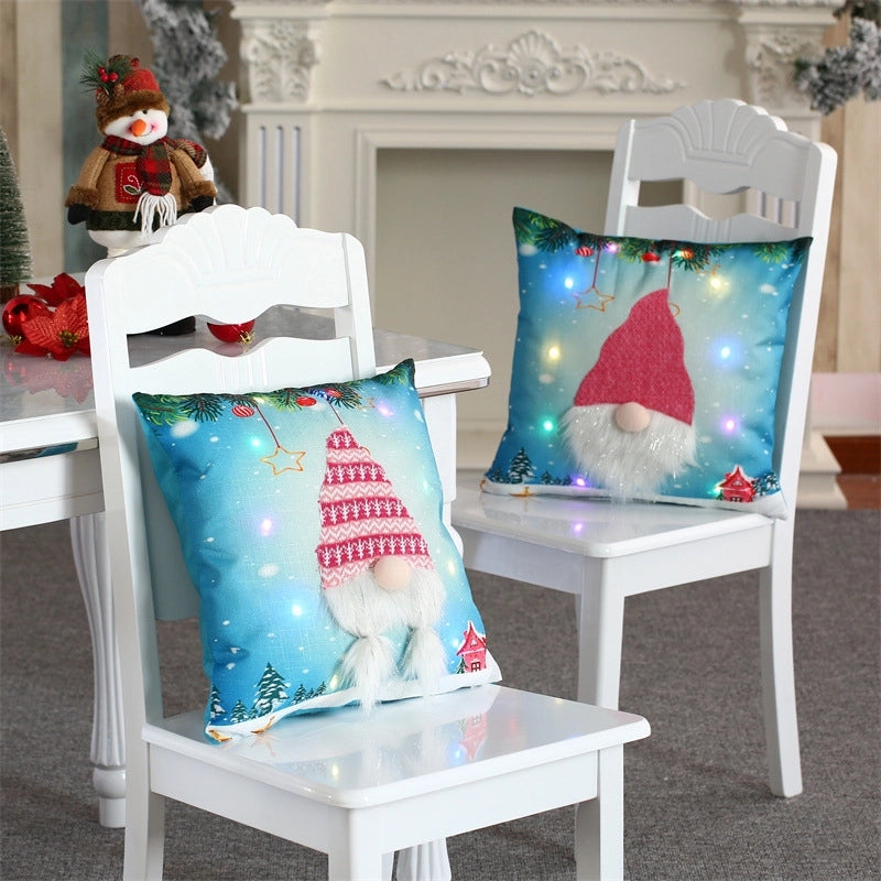 Christmas Fashion Geometric Cloth Pillow Case