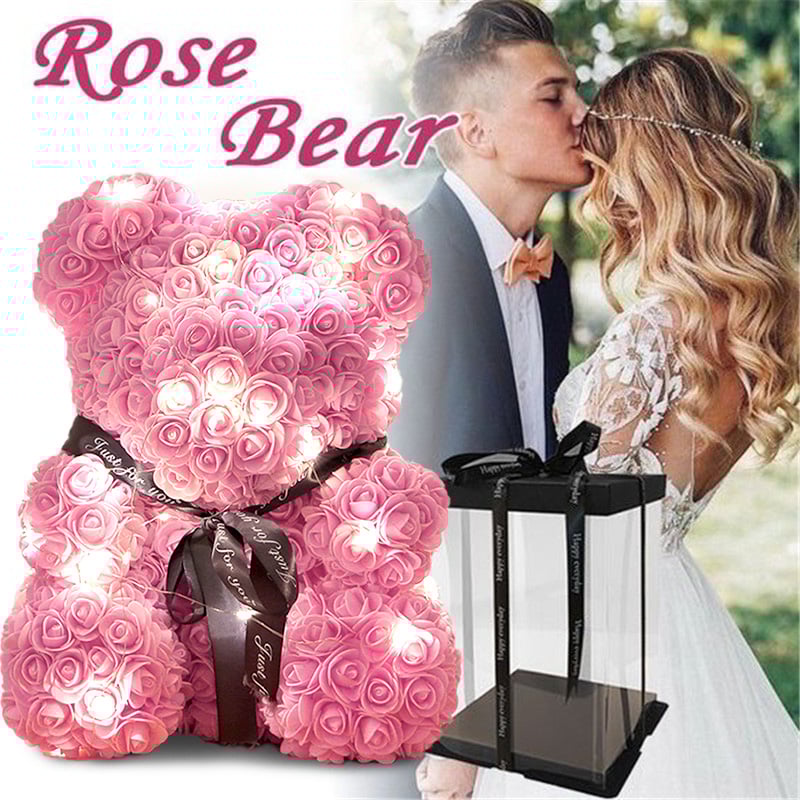Handmade Rose Teddy Bear-Eternal Love