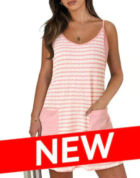 💥Hot Sales-49% OFF🔥Women's Sleeveless Summer Dress with Shorts