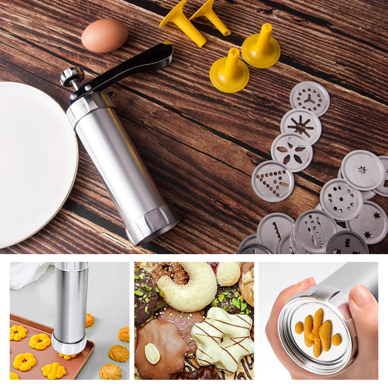 Upgrade Aluminum Cookie Maker Press Kit