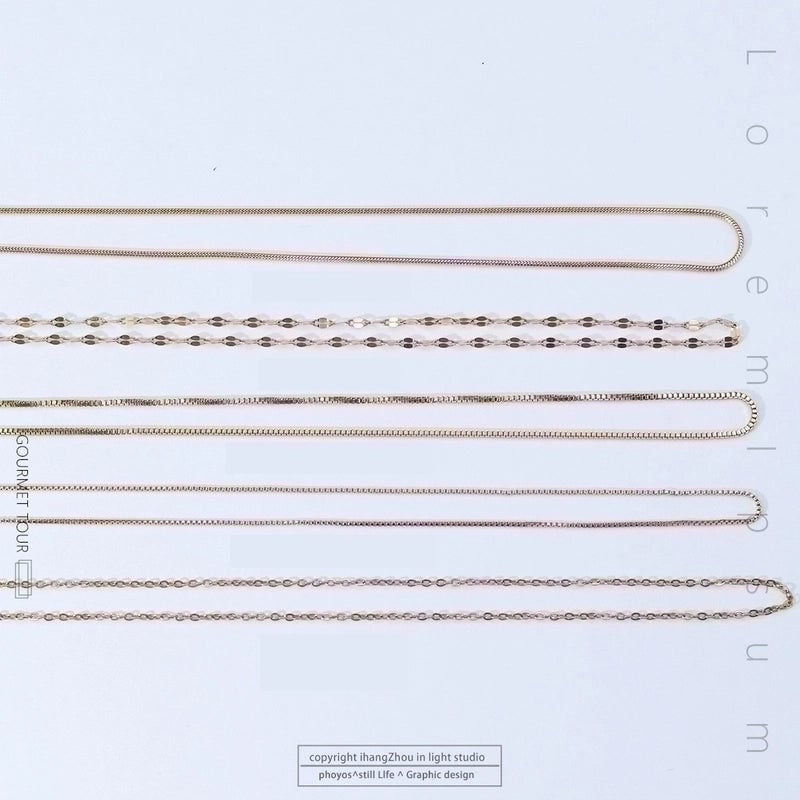 Titanium Steel Minimalist Plating Solid Color Necklace