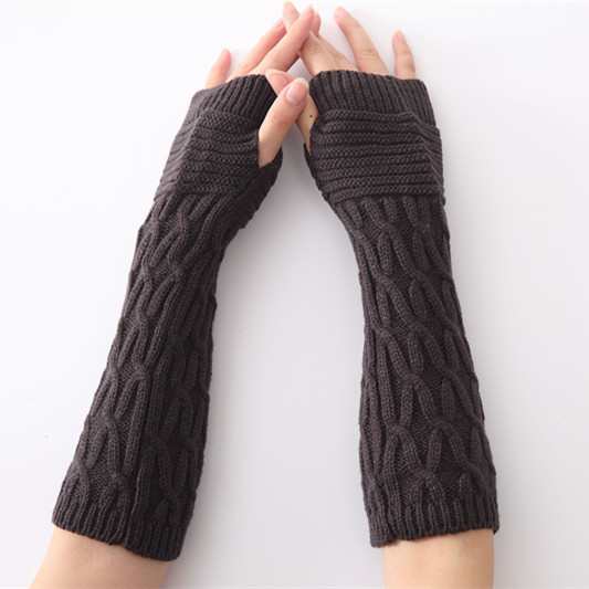 Fingerless Knitted Arm Gloves