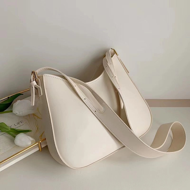 Women's Medium Pu Leather Solid Color Basic Classic Style Zipper Tote Bag