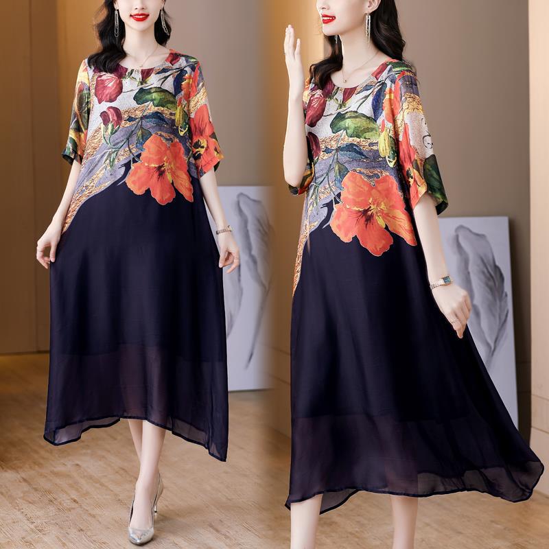 💃2025 New Arrival Pre-Sale💕Women's Elegant Flowy Floral Print Plus Size Dress