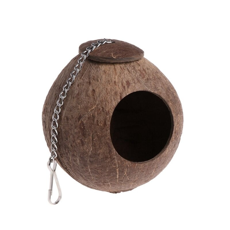 Natural Coconut Shell Bird Nest