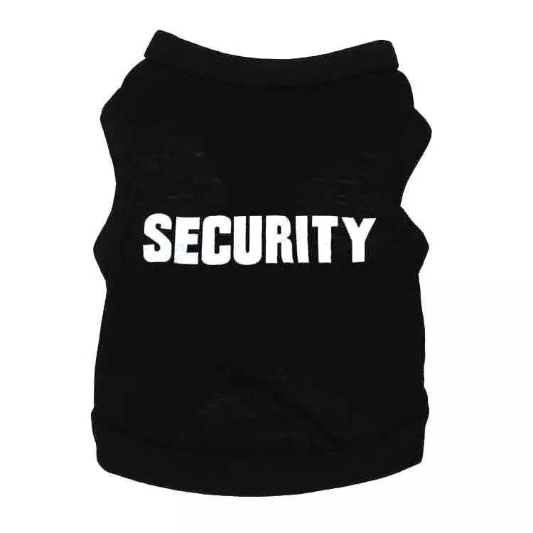 Security pet shirt - BLACK 🚔