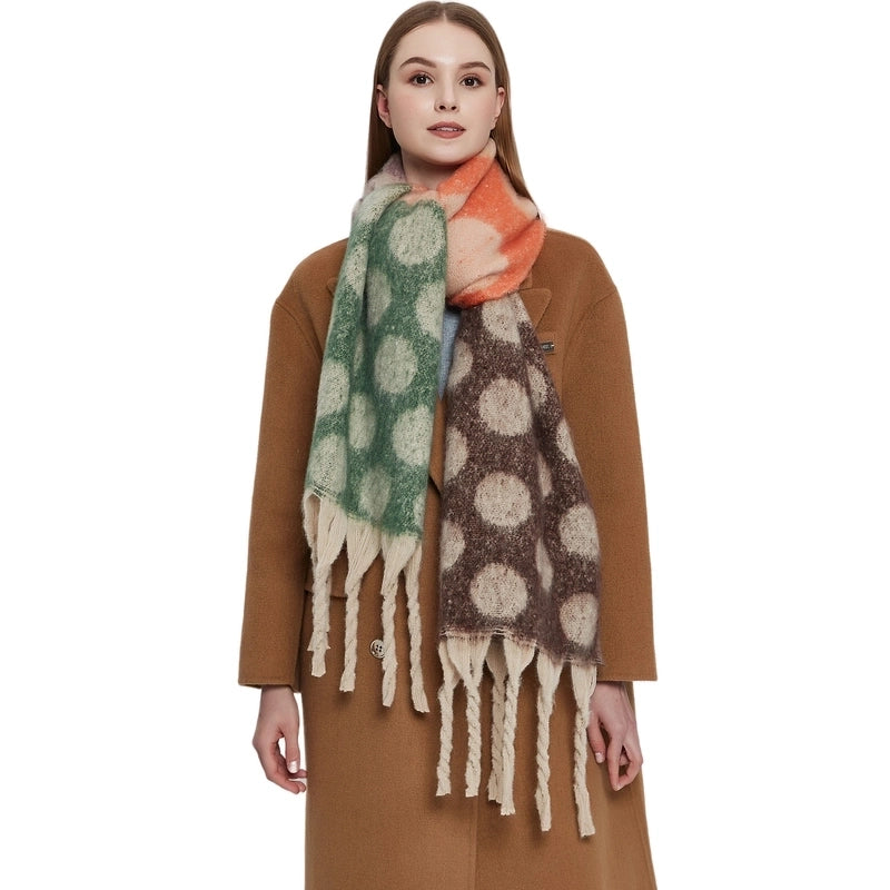 Women's Elegant Color Block Polyester Scarf