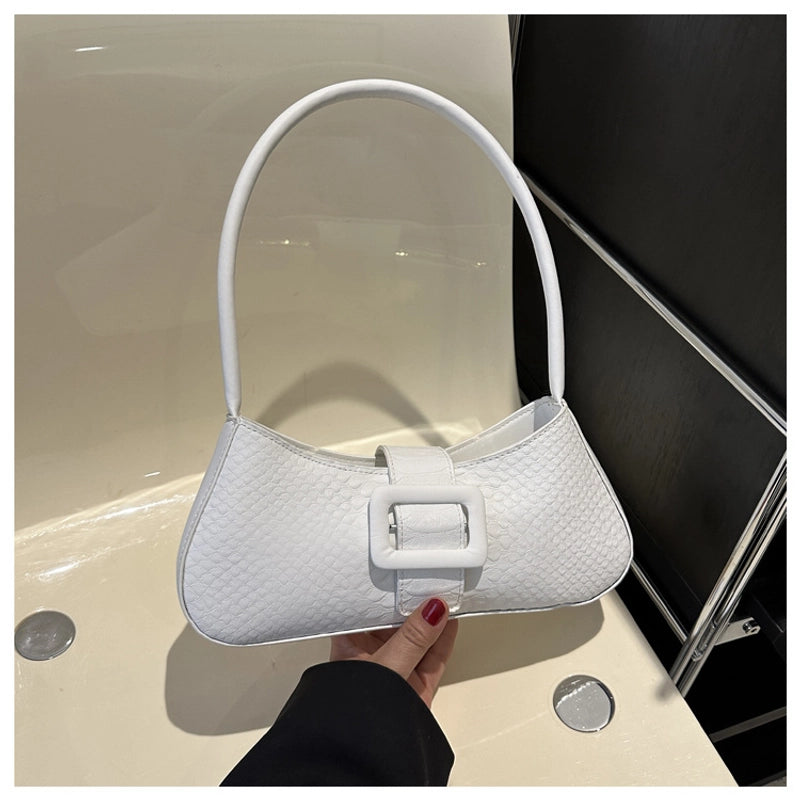 Women's Small All Seasons Pu Leather Streetwear Shoulder Bag Underarm Bag