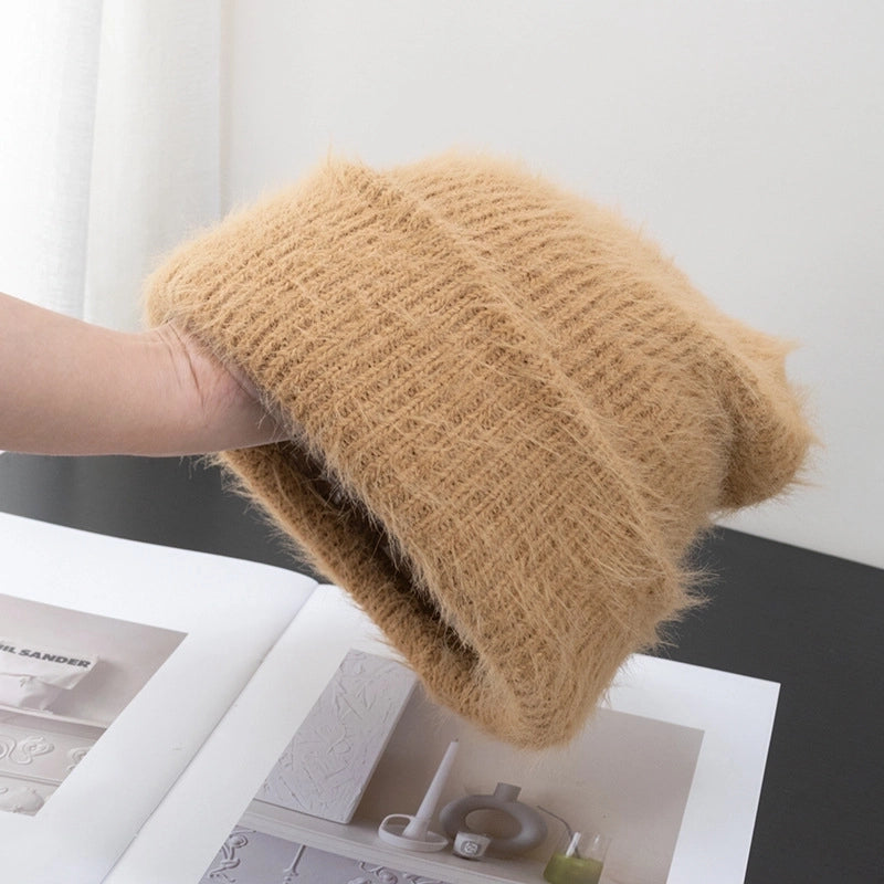Women's Cute Sweet Minimalist Solid Color Eaveless Wool Cap