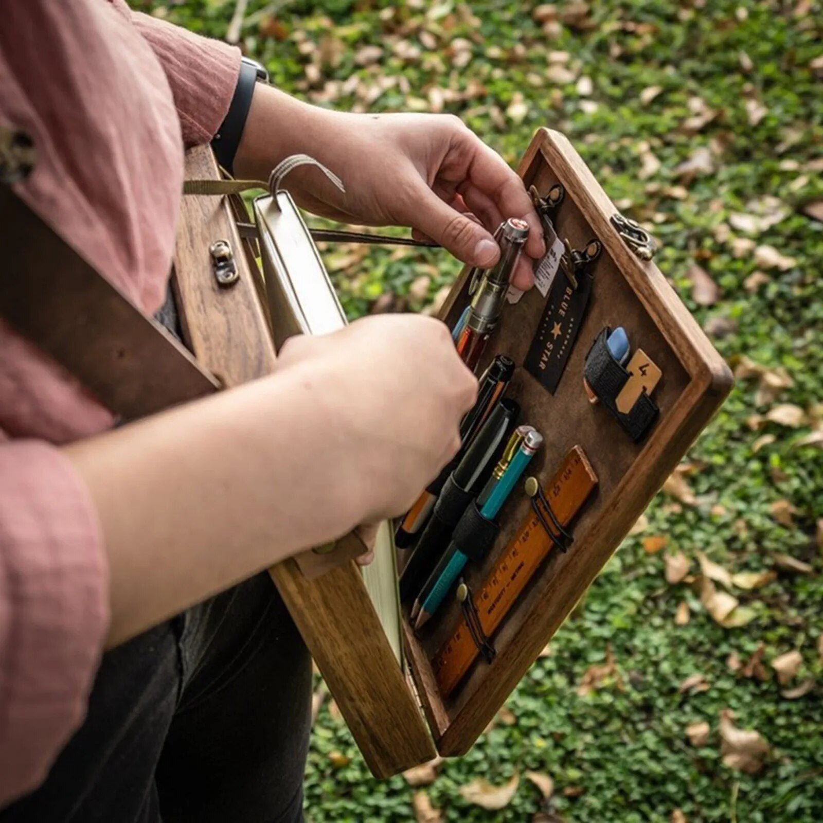 LAST DAY 49% OFF🔥Handmade Writers Messenger Wood Box