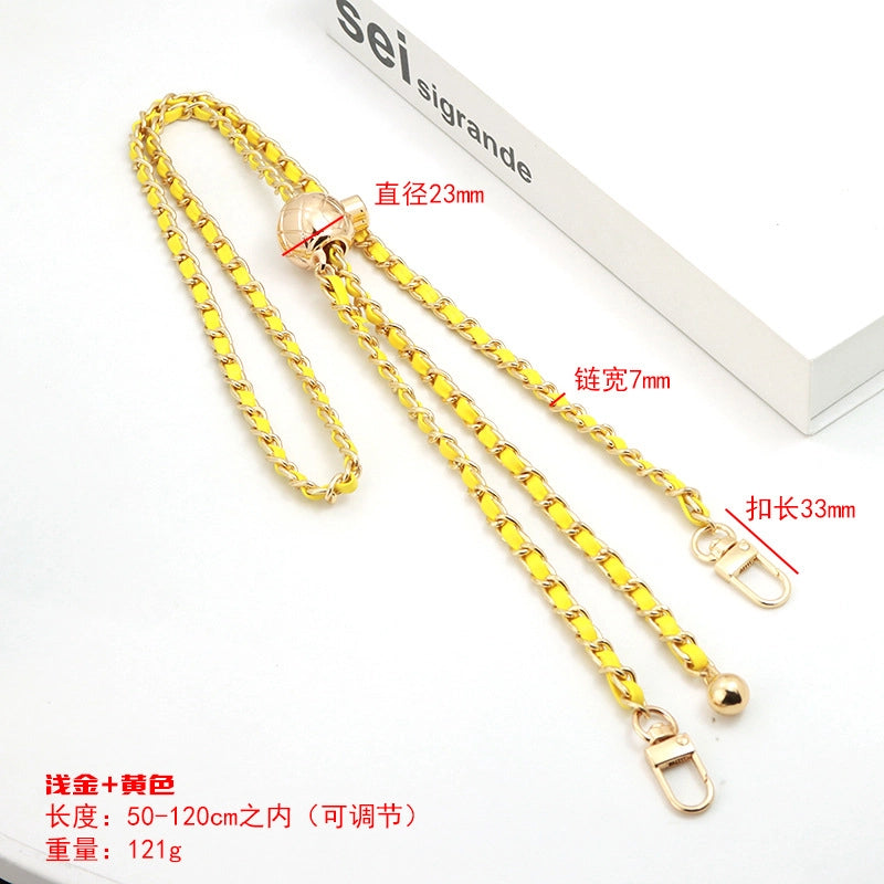 Alloy Solid Color Bag Chain Bag Straps
