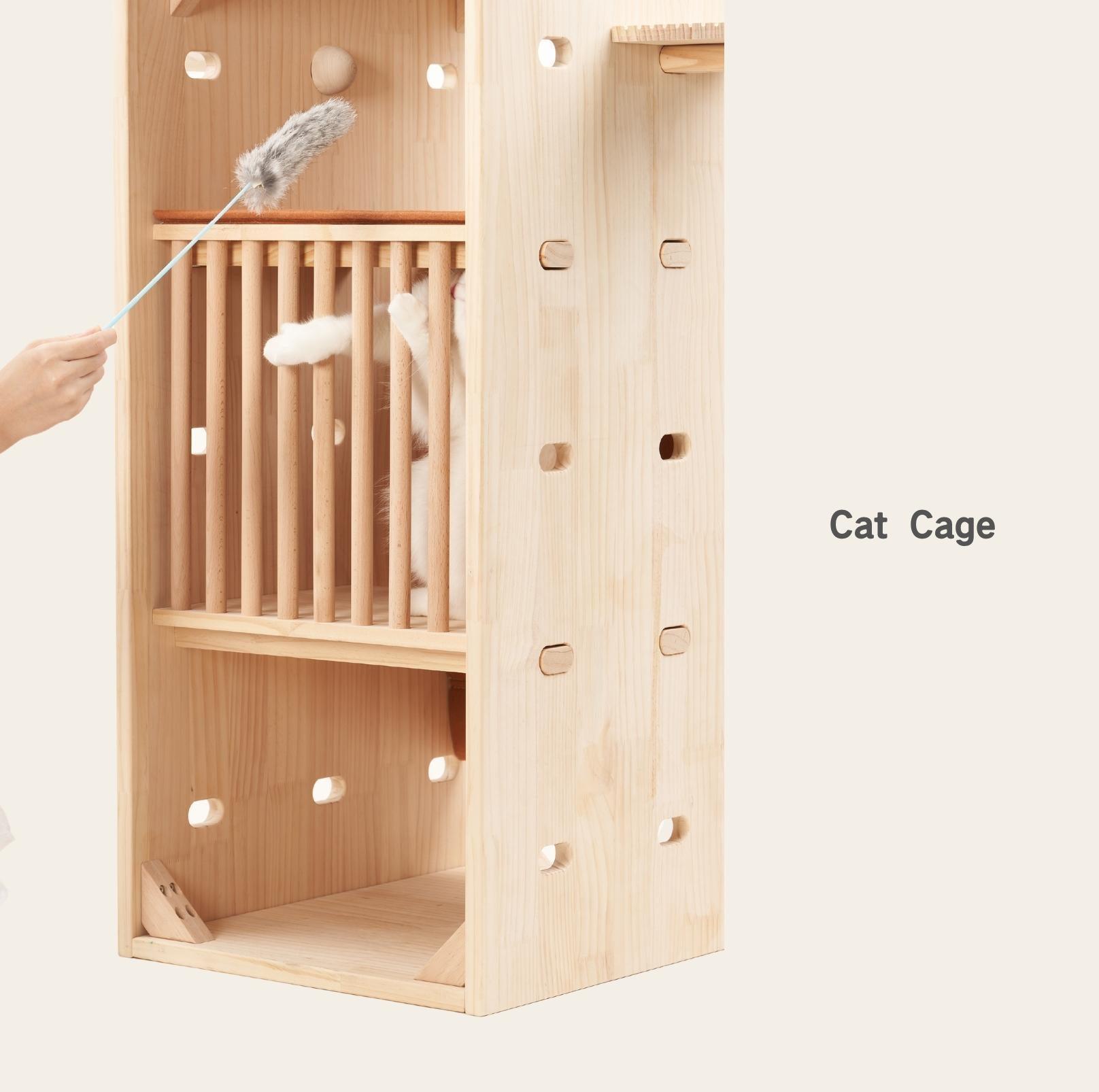 Makesure Luxury Wooden Cat Tree Cat Furniture