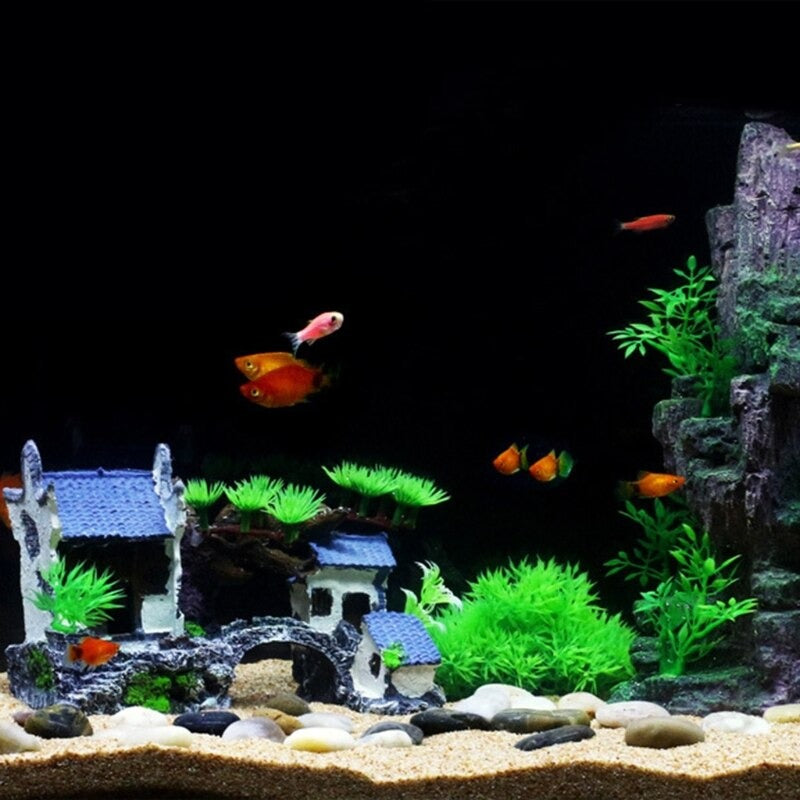 Resin House Betta Cave Ornament For Aquarium