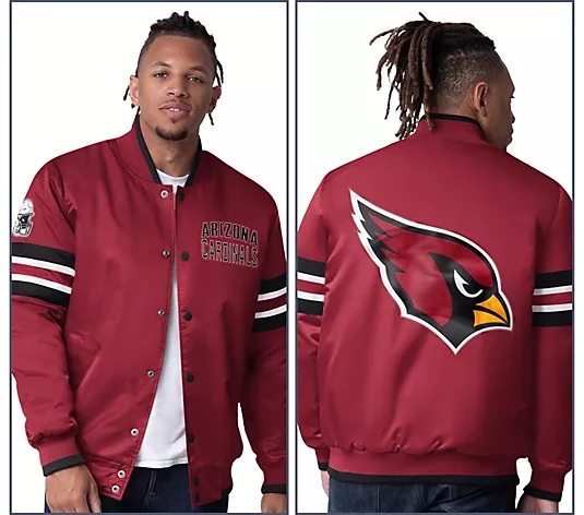 🔥Buy 2 for only $55🎁Buy 2 Get 2 Free🏈NFL Starter Satin Twill Snap Front Jacket