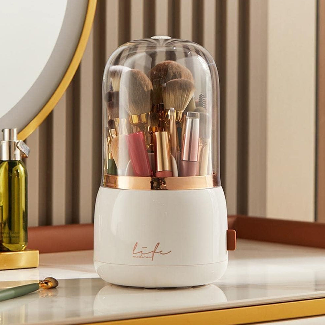 360° Luxury Rotating Makeup Brush Organizer