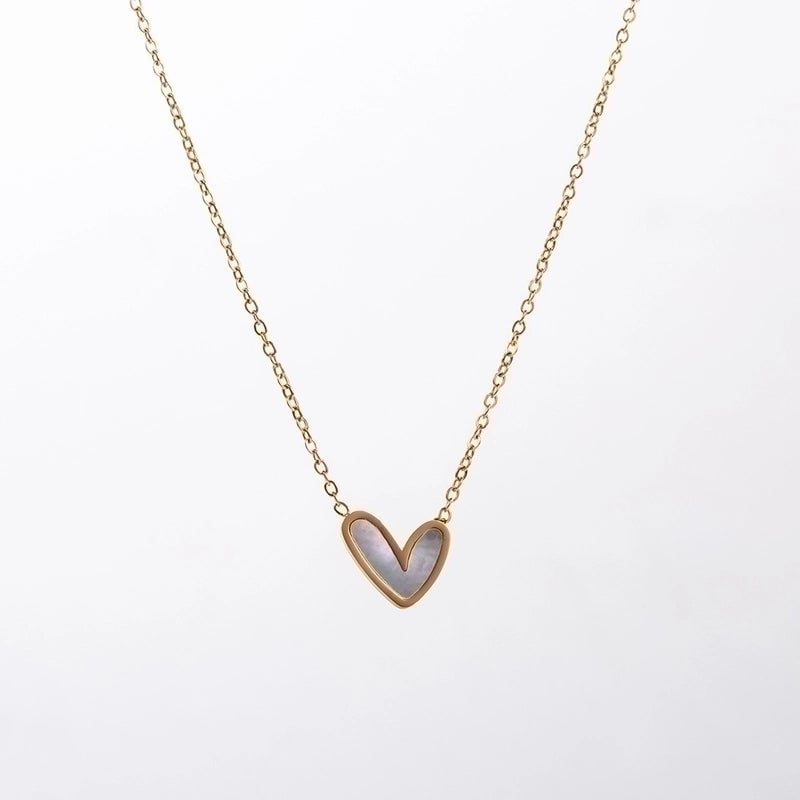 Cute Streetwear Little Bear Heart Shape Bow Knot 304 Stainless Steel 14K Gold Plated Pendant Necklace Necklace
