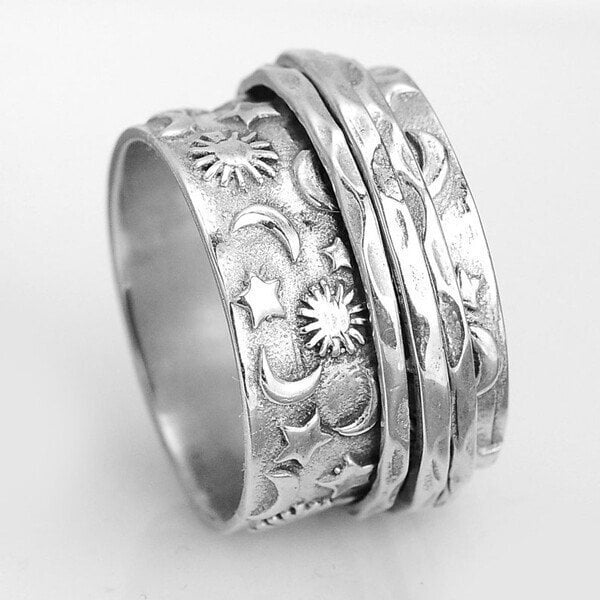 🔥Now Sale 49% OFF🎁Spinner Star Moon Sun Ring🌌