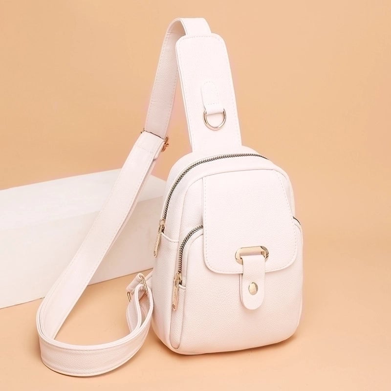 Women's Streetwear Solid Color Pu Leather Waist Bags