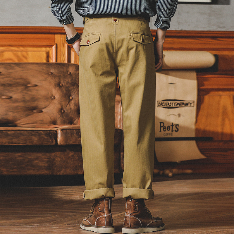 Vintage Guerg High Waist Straight Casual Neapolitan Cargo Pants Gurkha Pants