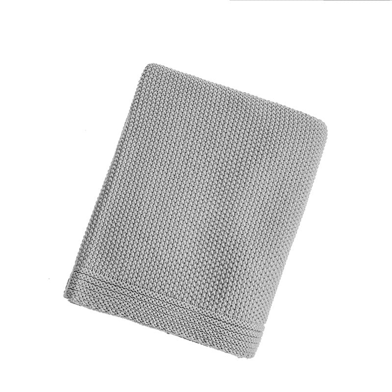Waffle Sofa Blanket Knitted Blanket Office Air Conditioning Lunch Break Blanket Shawl Blanket Casual Blanket Bed Cover Blanket Small Blanket