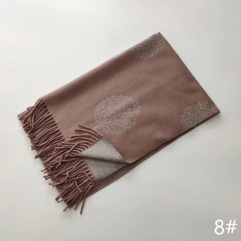 Women's Cute Sweet Printing Imitation Cashmere Polyester Scarf