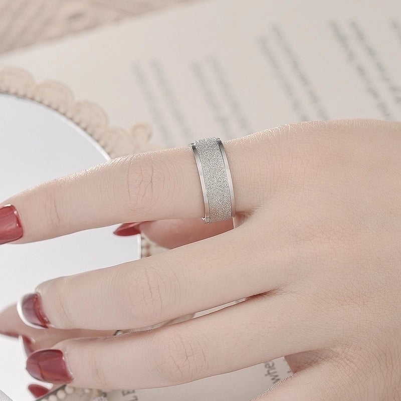 Fashion U Shape Titanium Steel 18K Gold Plated Plating Rings
