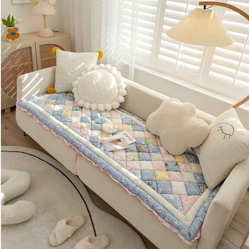New Cotton Office Cushion Four Seasons Universal Anti-Slip Mat Thickened Student Simple Bay Window Cushion Cushion