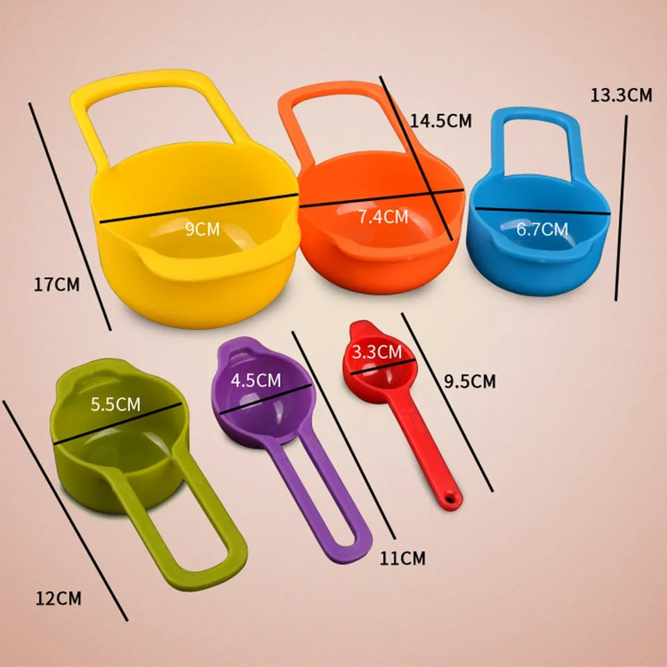 6 PIECES SET MEASURING CUP