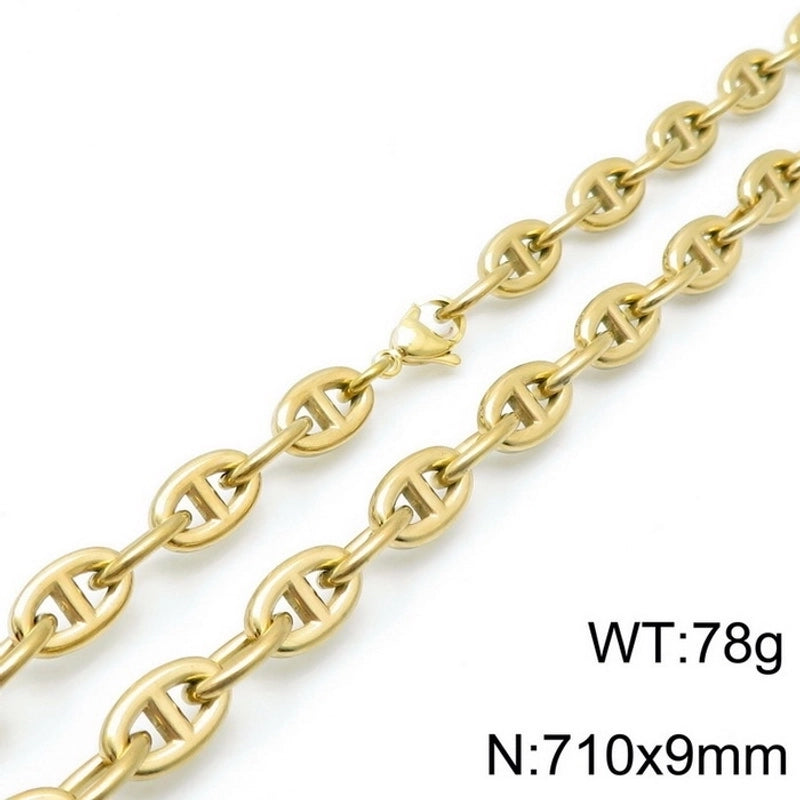 Titanium Steel 18K Gold Plated Fashion