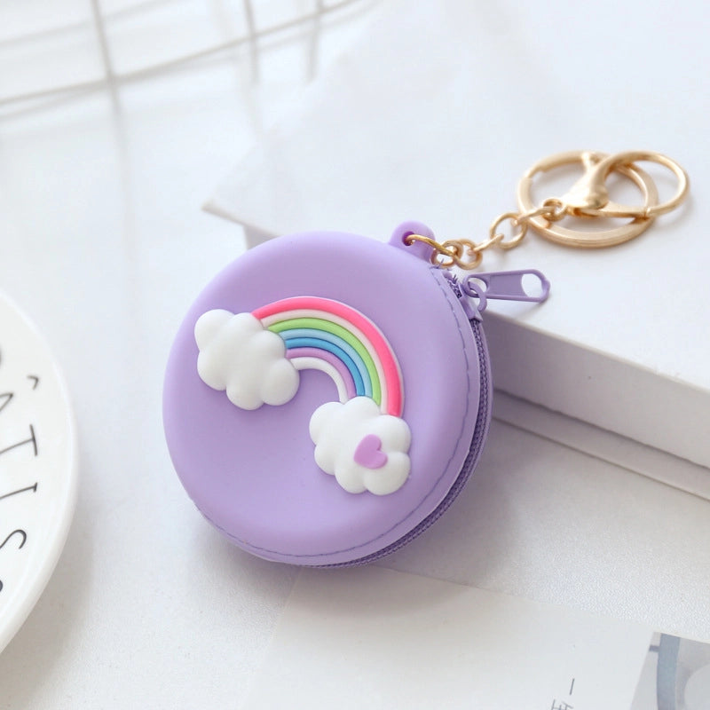Unisex Animal Silica Gel Zipper Coin Purses