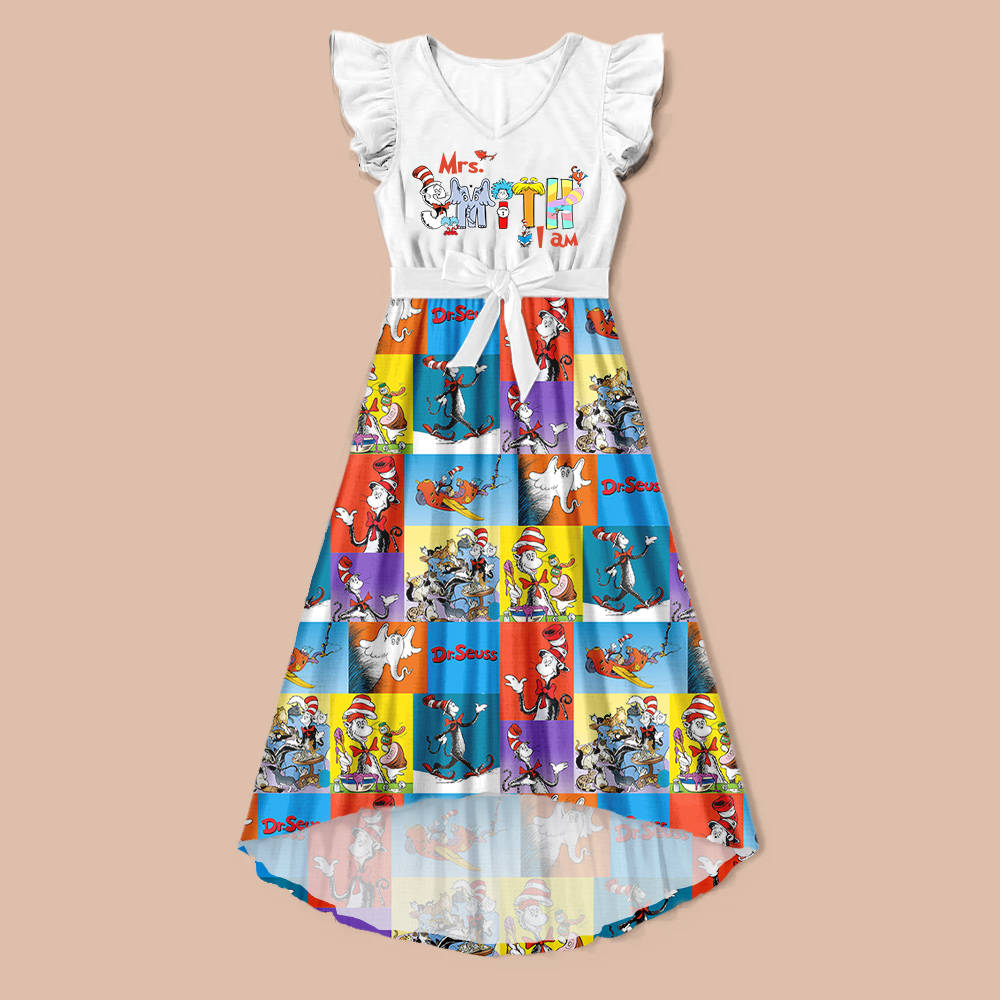 Personalized Name I Am Teacher One Piece Dress