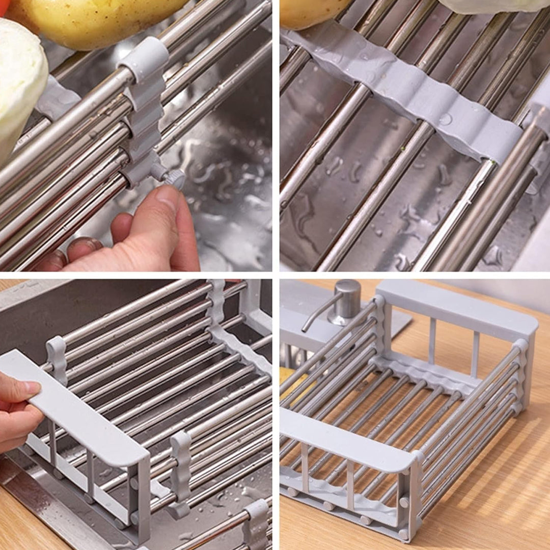 Over The Sink Expandable Drainer Rack