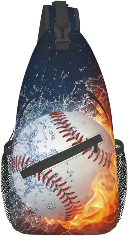 Football Chest Bag Basketball Rugby Baseball Sports Mushroom Chrysanthemum Boys And Girls Adult Shoulder Messenger Bag