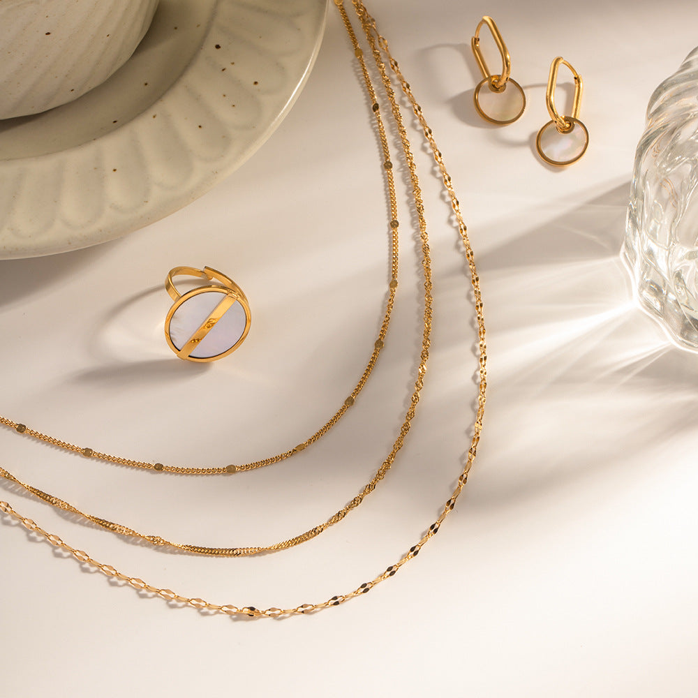 Chain Stainless Steel 18K Gold Plated Necklaces