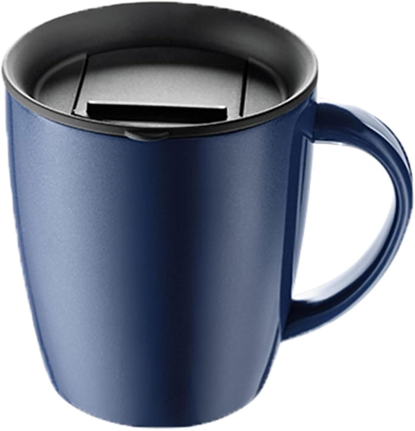 PARACITY Insulated Coffee Cup, Travel Mug With Handle for Hot and Cold Beverages - Double Wall Vacuum, 12.3oz/350ml Blue