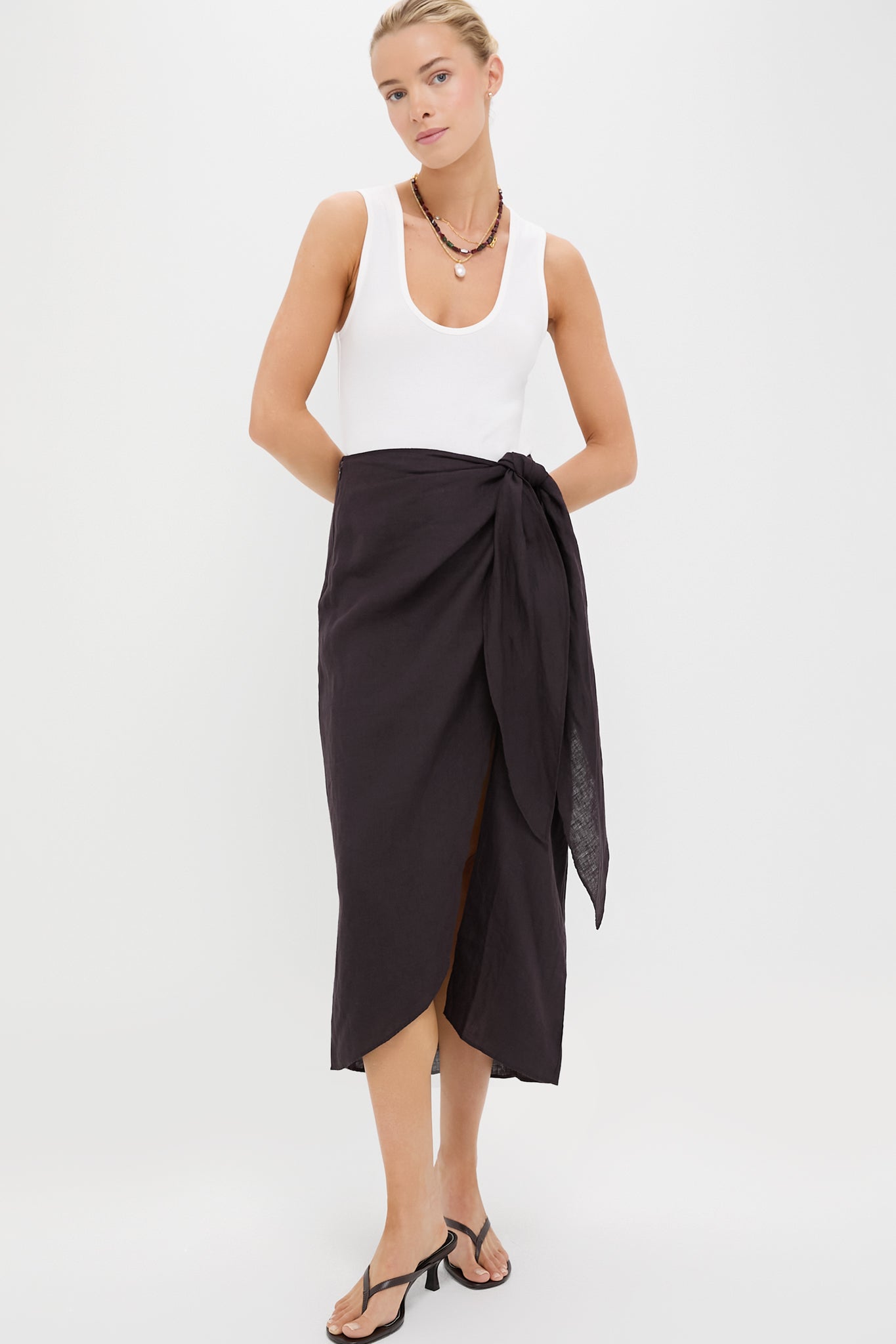 Deep Espresso Lexi Sarong Skirt