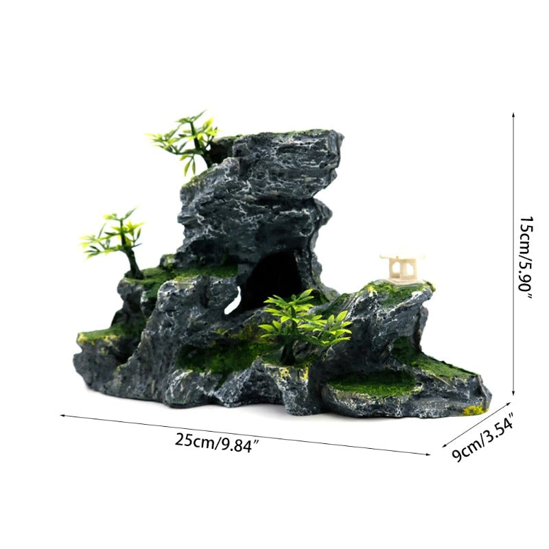 Mountain Hill View Ornament For Aquarium Decoration