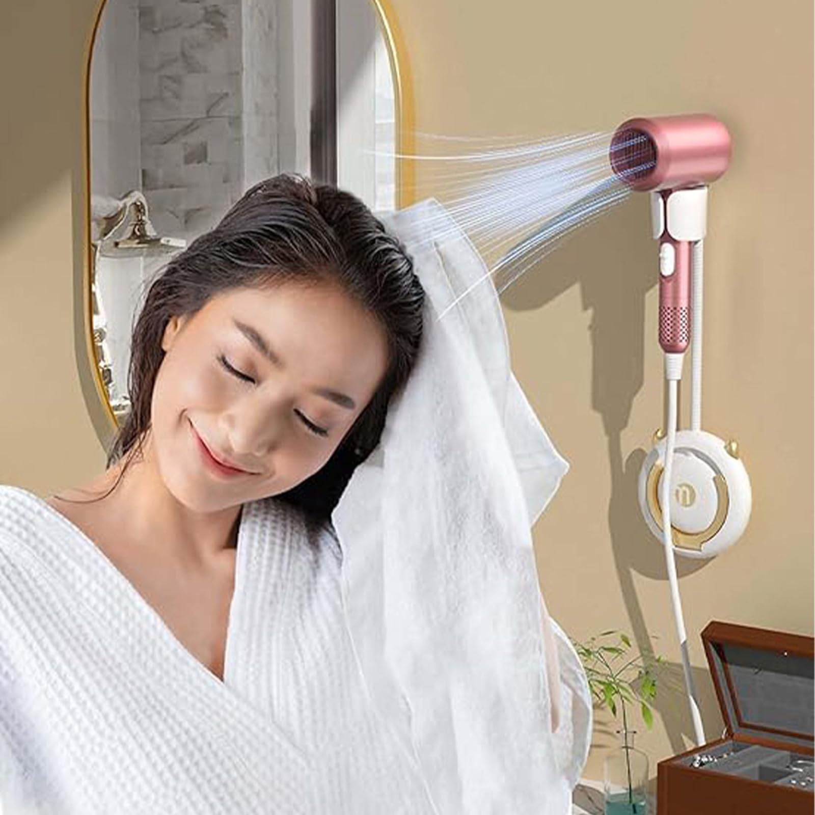 Hair dryer holder