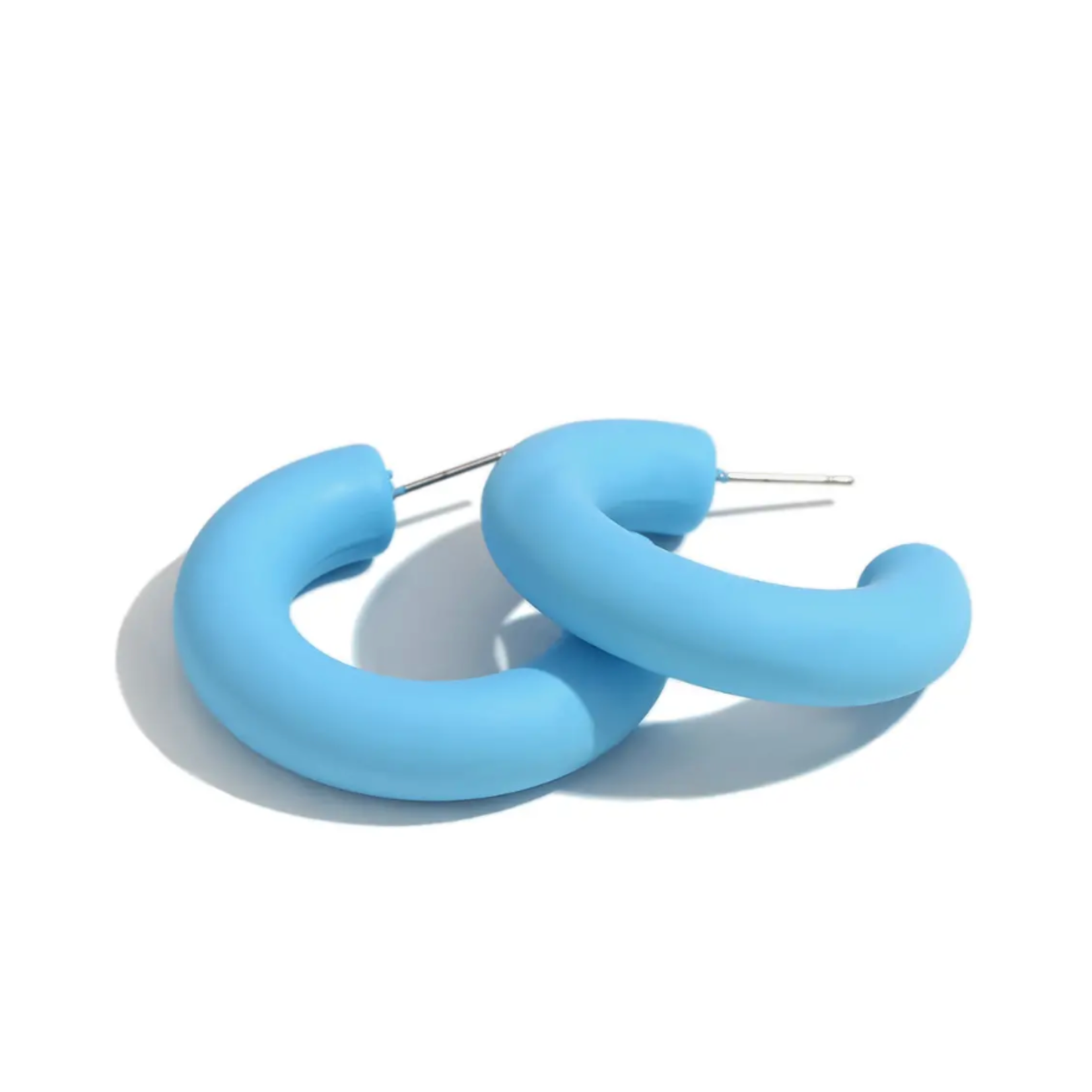 Chunky blue hoops