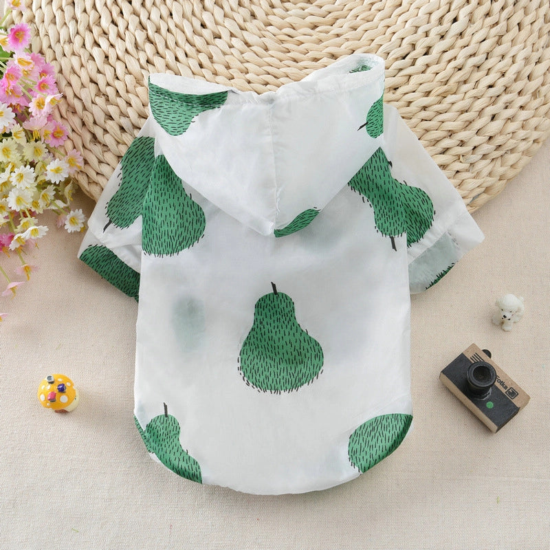 Pet Sunscreen Clothes Summer New Dog Teddy Cat Hair Bucket Supplies Shirt Dog Sunscreen With Hat
