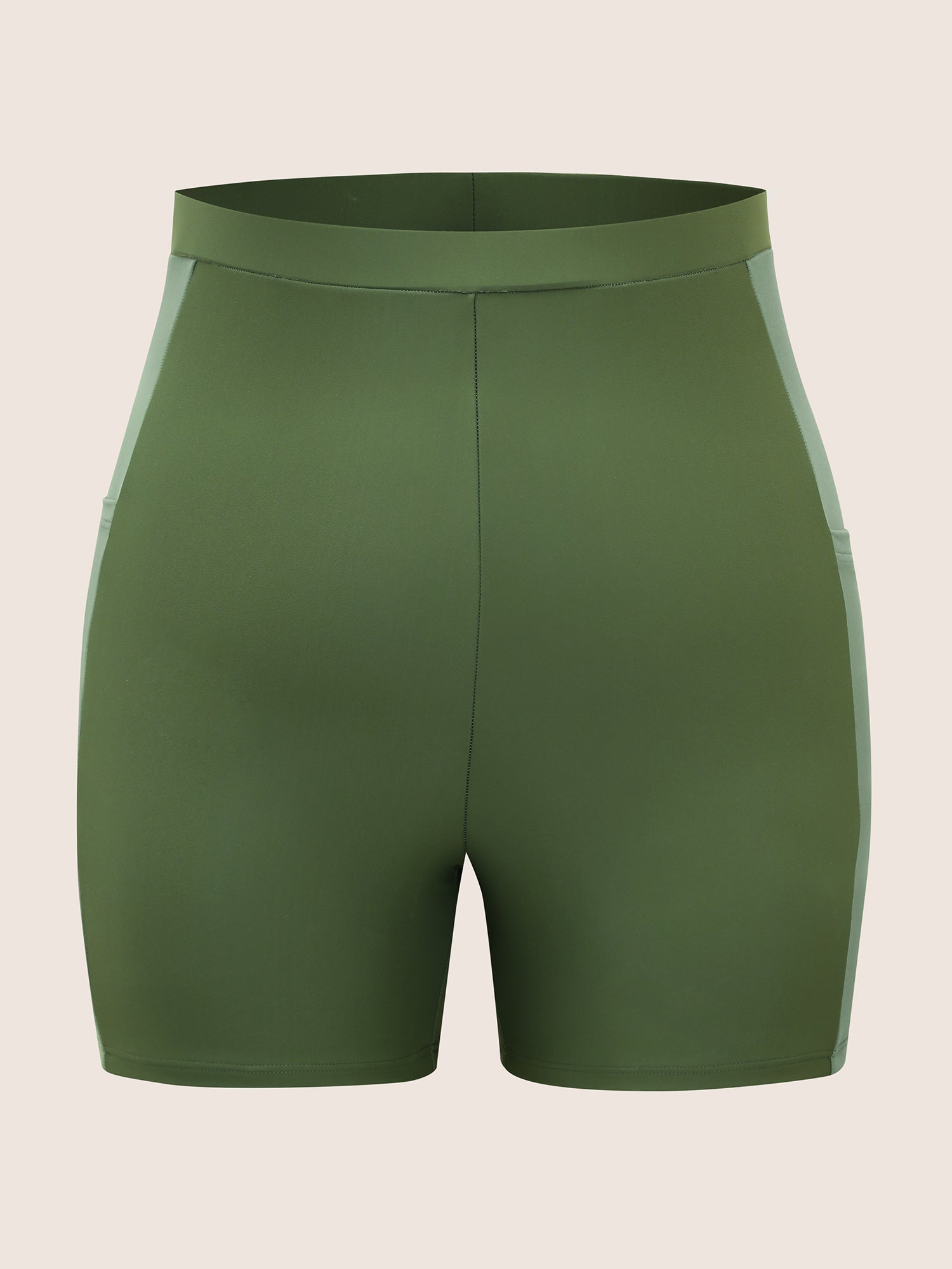 Two Tone Patched Pocket Swim Bottom