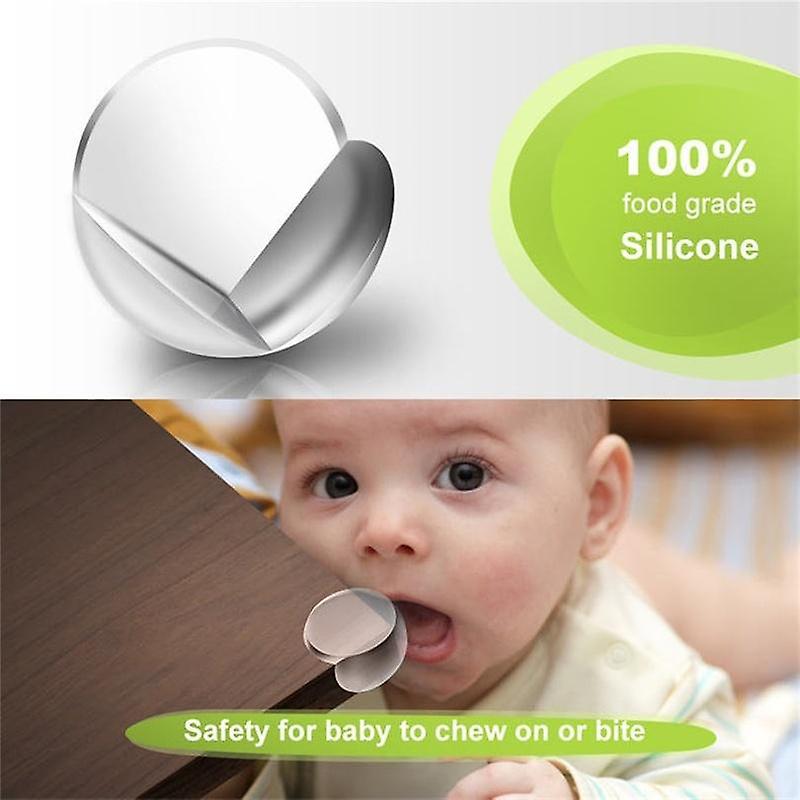 12/20 Pcs Transparent Baby Kids Safety Silicone Protector For Corner Edge Protection