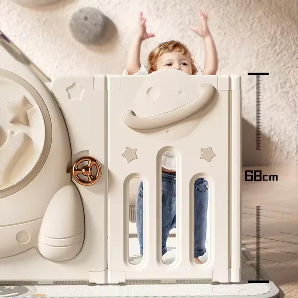 3D Astronaut Design Playpen with Tent 14+2