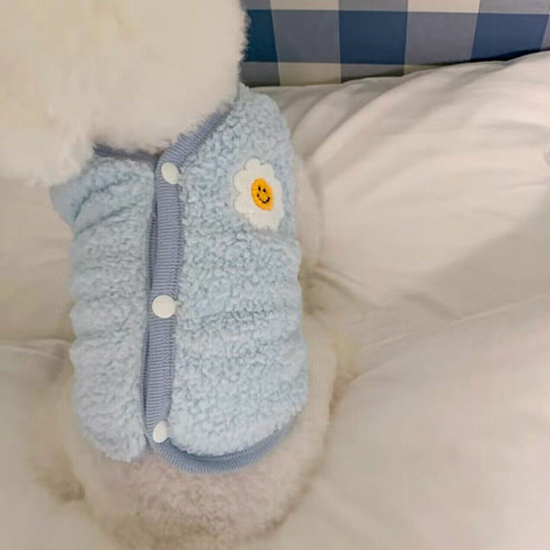 Smile Face Sunflower Dog Cat Jacket Vest