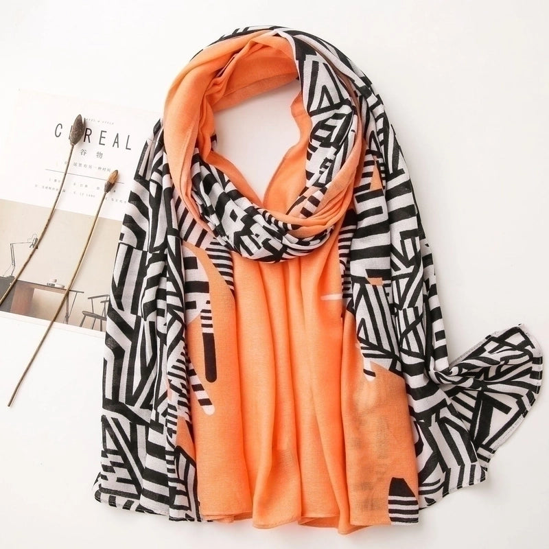 Summer Sunscreen Messy Linen Office Room Big Shawl Dual-use Versatile Thin Cotton Linen Silk Scarf